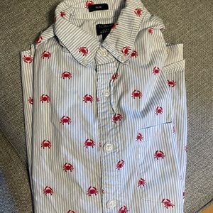 J.Crew Crab Style Mens Button Up Shirt